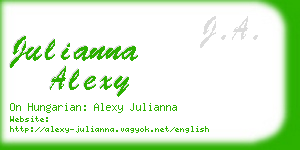 julianna alexy business card